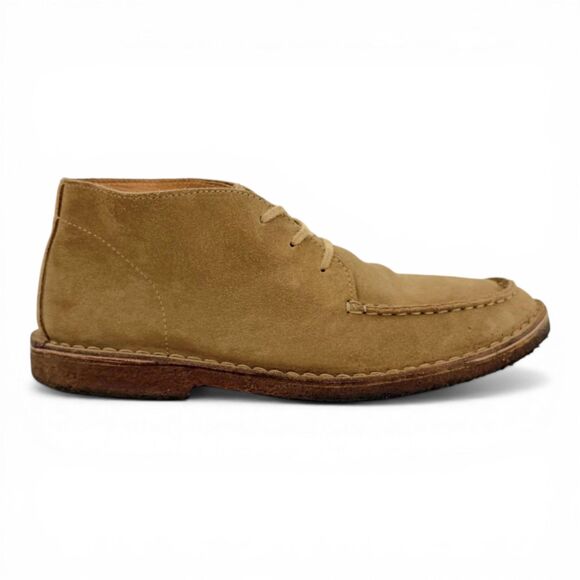 J. Crew Men\'s Macalister Moc Toe Suede Chukka Boot Stone Made In Italy Size 9 main image 7